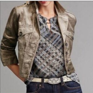 CABI Graph #3451 Ruffle Neck Sleeveless Blouse EUC